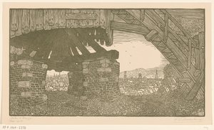 Unterteil einer Kornmühle in Brügge von Wijnand Otto Jan Nieuwenkamp (signed by artist)
