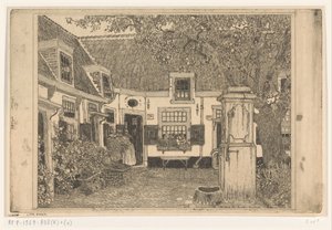 Hofje van Loo in Haarlem von Wijnand Otto Jan Nieuwenkamp