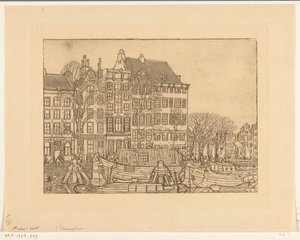 Häuser an der Prins Hendrikkade in Amsterdam von Wijnand Otto Jan Nieuwenkamp