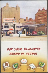 Shell, BP, National Benzole, 1950er Jahre