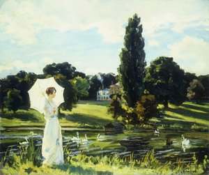 Lynne Fontanne an der Themse von Wilfred Gabriel de Glehn