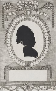 Silhouette von Gräfin Enzenberg, Stiftsfräulein