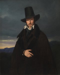 Porträt des deutschen Malers Wilhelm von Kaulbach von Wilhelm Bendz
