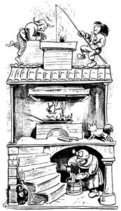 Das Haus der Witwe, zweiter Trick, 1865
