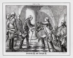 Friedrich der Große von Preußen und der Heilige Römische Kaiser Joseph II.