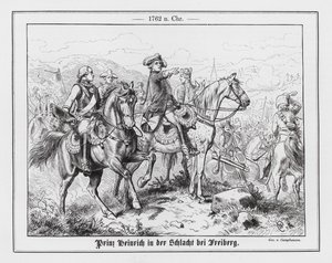 Prinz Heinrich von Preußen in der Schlacht bei Freiberg
