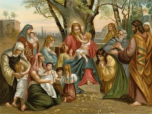 Jesus segnet die Kinder