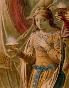 Das Wunder des Grals, aus der Lohengrin-Saga, Salon (Detail)