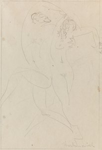 Nymphe und Satyr, ca. 1915 von Wilhelm Hunt Diederich
