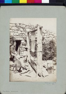 Webstuhl in Knidos am Kap Krio von Wilhelm J. Burger