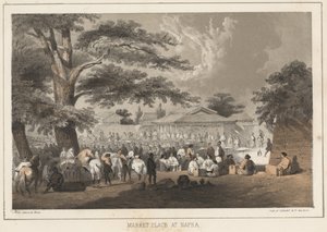 Marktplatz in Napha, 1855 von Wilhelm Joseph Heine