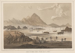 Ansicht von Hongkong von East Point, 1855