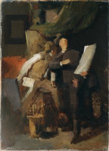 Die Kritiker von Wilhelm Maria Hubertus Leibl