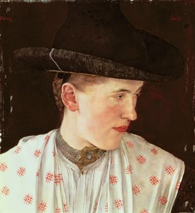 Kopf eines Bauernmädchens, um 1880