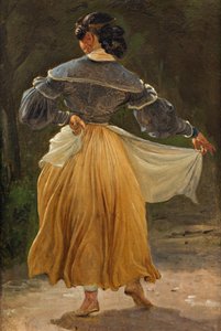 Tanzende römische Frau, vor 1838 von Wilhelm Marstrand
