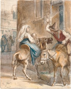 Der widerspenstige Esel von Wilhelm Marstrand