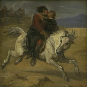 Eine Entführungsszene von Wilhelm Marstrand