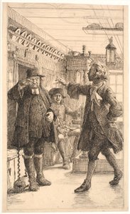 Erasmus Montanus beweist, dass Per Degn ein Hahn ist von Wilhelm Marstrand