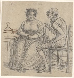 "Heiratsantrag an eine Witwe" von Wilhelm Marstrand