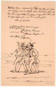 Marstrand, Constantin Hansen und Raffenberg auf Wanderschaft von Wilhelm Marstrand