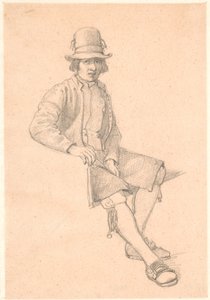 Sitzender junger Dalkarl