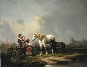 Fütterung der Stute und des Fohlens