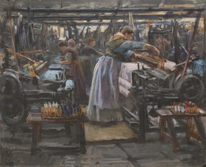 Innenraum der Hjula-Weberei