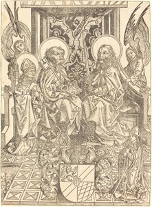 Heilige Petrus und Paulus unter einem Baldachin