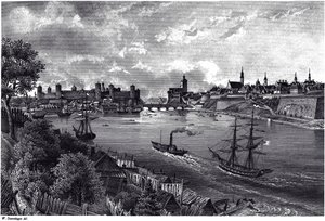 Ansicht von Narva, um 1850