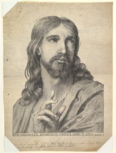Büste von Christus, der segnet, 17. Jahrhundert