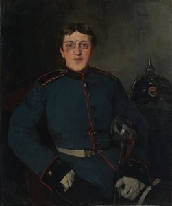 Bildnis des Dragoner-Einjährigen Max Hoepfner von Wilhelm Trübner