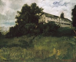 Klostergebäude auf der Herreninsel im Chiemsee von Wilhelm Trübner
