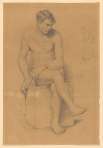 Männlicher Akt von Wilhelm Trübner