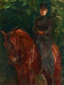 Reiterin (Ida Görtz zu Pferde) von Wilhelm Trübner