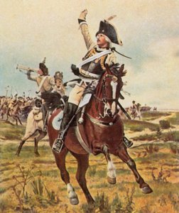 General Seydlitz gibt das Signal zum Angriff bei Rossbach, 5. November 1757 von Wilhelm Werner Schuch