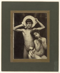 Nackter Junge und Mädchen von Baron Wilhelm von Gloeden