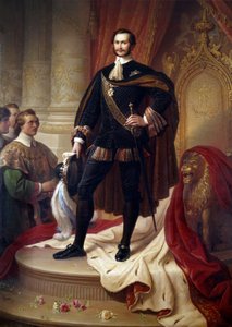 Ganzkörperporträt von Maximilian II. Joseph, König von Bayern von Wilhelm von Kaulbach