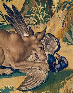 Hund tötet einen Vogel