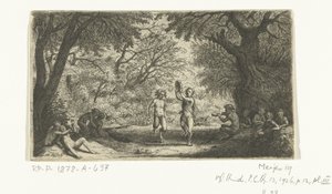 Feiernde Satyrn und Waldnymphen von Willem Basse
