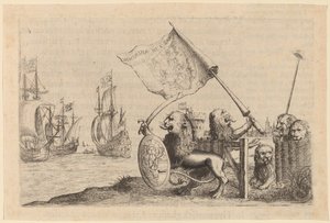 Löwen schützen den Garten der Vereinigten Provinzen, 1634 von Willem Basse