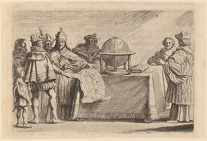 Die Aufteilung der Welt zwischen Spanien und Portugal von Willem Basse