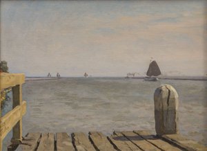 Pier in Enkhuizen, 1918