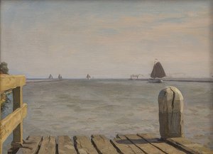 Pier in Enkhuizen, 1918