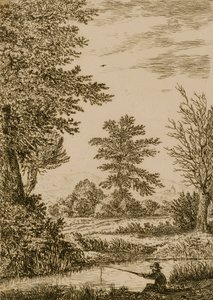 Landschaft mit Bach von Willem Bemmel