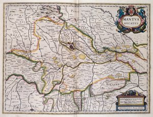 Herzogtum Mantua, Karte von Willem Blaeu, Italien von Willem Blaeu
