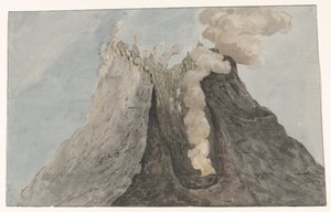 Innenansicht des Kraters Ätna (Voyage en Italie, en Sicile et à Malte - 1778) von Willem Carel Dierkens