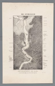 Verlauf der Schelde von Fort Bath bis Antwerpen, 1832