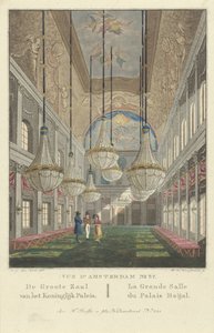Innenansicht des Königlichen Palastes Amsterdam von Willem Hendrik Hoogkamer