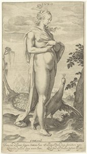 Juno mit Pfau von Willem Isaacsz. van Swanenburg