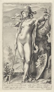 Minerva bei einem Baum von Willem Isaacsz. van Swanenburg